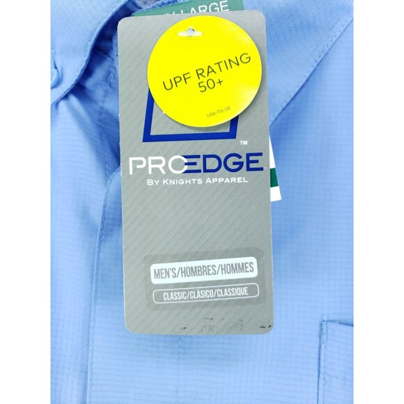 NC Tarheels Blue Vented Fishing Shirt Mens 3XL 54/56 Classic Fit UPF 50+ - Picture 4 of 9